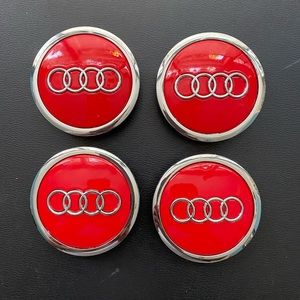 COPY - Audi Wheel Center Cap - Red